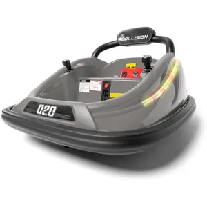 Auto Tamponneuse POOMBA 12v Gris - Voiture électrique pour enfant avec...Vendu parcdiscount