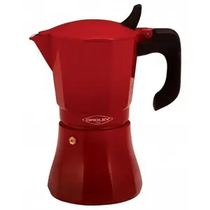 Cafetière italienne Oroley Petra 9 tasses en aluminium rouge pas cher