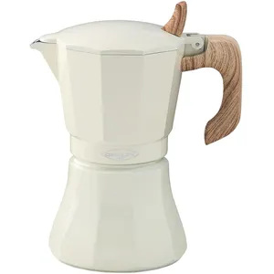 Cafetière Italienne Oroley Petra 9 Tasses Crème Aluminium pas cher
