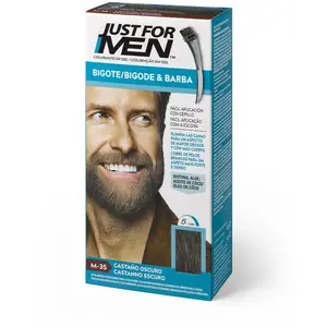 Comparateur de prix : Just For Men Colorante En Gel Bigote Barba Y Patillas Castaño Oscuro 15 Ml Hombre