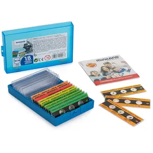 Miniland- Lot de 15 Micro-Assiettes préparées, 50.99007, Multicolore pas cher