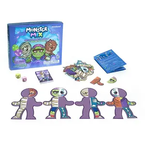 Miniland Jeu De Société Monster Mix - Crée Ton Petit Zombie Violet pas cher