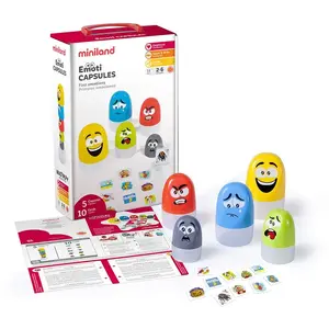 Emoticapsules - Miniland - Playset - Noir - Enfant - Intelligence émotionnelle pas cher