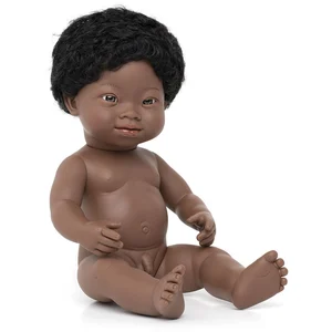 Miniland P Poupée Bébé Africaine Atteinte Du Syndrome De Down 38 Cm pas cher