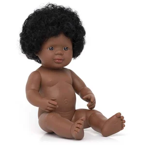 Miniland Poupée Afro-américaine - 38 cm - 31060 - Multicolore - Vagues de la mer (Ocean Tides) pas cher