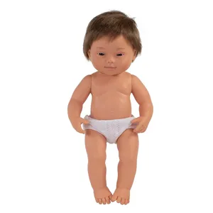 Comparateur de prix : Miniland Poupée bébé avec Syndrome de Down Garçon Caucasen Blanc 38 cm
