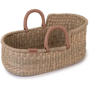 Miniland- Cesto Portabebés de Algas Dolls Panier Porte-bébé pour poupées, 31196, Beige pas cher