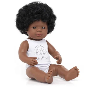 Miniland Poupée bébé Afro-américaine Fille avec sous-vêtements, 38 cm (31160)Vendu paramazon