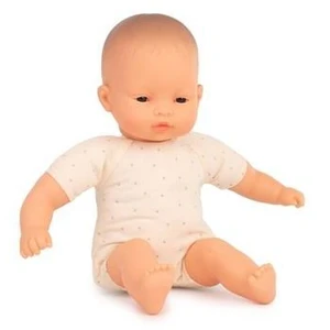 ML Poupées: POUPÉE BÉBÉ ASIATIQUE avec CORPS en TISSU 32cm  - MINILAND Poupées  - 8231366 