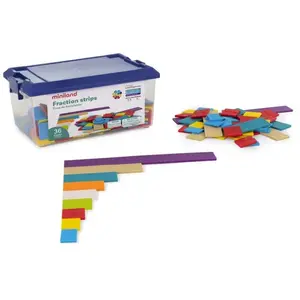 ML Maths: BARS de FRACTION, 4 jeux de 51 pièces, 6+ - MINILAND Jouet éducatif - 8231765 pas cher