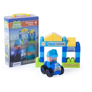 Miniland Jeu De Construction Super Blocks Police Station 18 Unités pas cher
