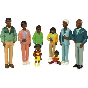 Comparateur de prix : Miniland Miniland27396 Lot de 8 Figurines de Famille Africaine