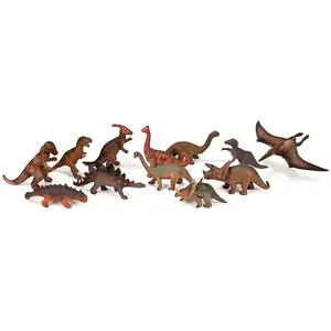 Miniland Dinosaures 25610 Lot de 12 Figurines dans Un Pot
