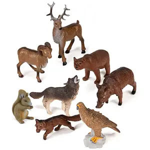 Miniland- 8 Figurines d'animaux de la Jungle, 50.25126, Multicolore