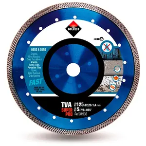 Rubi - Disque diamant 125mm turbo viper TVA-125 superpro matériaux durs