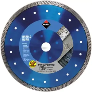 Disque de diamant RUBI TVA TURBO Viper · Coupes à sec (180 mm)