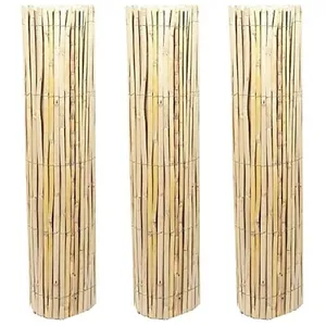 Suinga - 3 x Canisse naturelle fendue pour jardin 1,2 x 5 m. Canisse e... pas cher