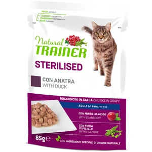 Natural trainer adulte sterilised - 12 x 85 g saumon pas cher