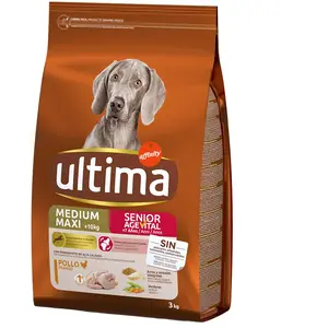 Ultima Medium / Maxi Senior poulet pour chien - 3 kg pas cher