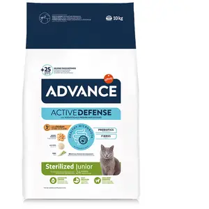 Comparateur de prix : 10kg Sterilized Junior 24 poulet Affinity Advance croquettes pour chat