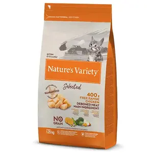 Croquette chat nv sel poulet 1,25 kg NATURE'S VARIETY 927180 pas cher