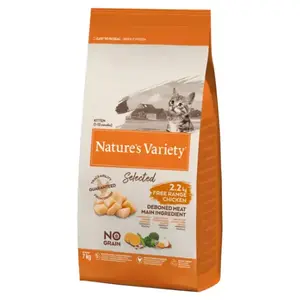 Nature's Variety No Grain Croquettes pour Chats Kitten - Poulet - 7kg pas cher