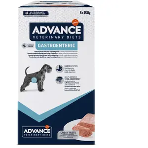 8x150g Gastroenteric Veterinary Diets Advance pour chien pas cher
