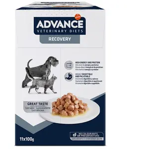 Comparateur de prix : 11x100g Advance Veterinary Diets Recovery Mini - Pâtée pour chien
