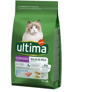 Ultima Stérilisé, Boules de poils truite pour chat - 1,5 kg pas cher