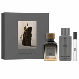 Ensemble de parfum pour hommes Adolfo Dominguez Ebano Salvia 3 pièces pas cher