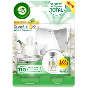 Diffiseur electrique et recharge air wick white bouquet pas cher