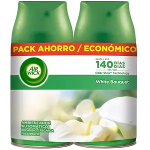 Air Wick Recharge pour désodorisant FreshMatic Duplo White Bouquet 2 x 250 ml pas cher