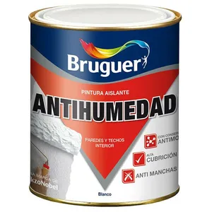 Peinture anti-humidité - Bruguer - 5056558 - Blanc - Mat - 0,75l pas cher