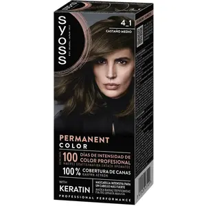 Syoss Permanent Color #4.1-Castaño Medio pas cher