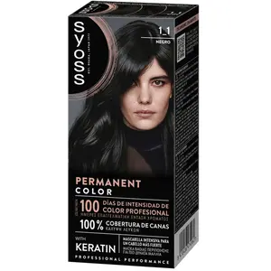 Syoss Permanent Color #1.1-Negro pas cher
