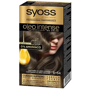 SYOSS Olio Intense tinte sin amoniaco #5.54-castaño claro ceniza pas cher