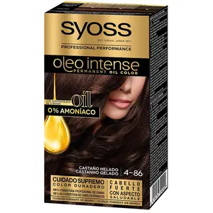 Colorations Syoss  Oleo Intense Coloration Sans Ammoniaque 4.86-brun Glacé 5 Pcs