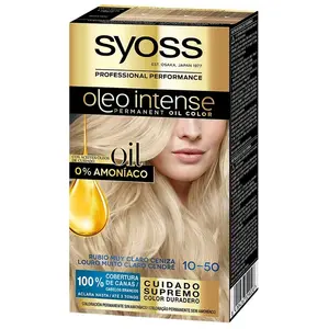 Syoss Olio Intense Tinte Sin Amoniaco 10.50-rubio Claro Ceniza 5 Mujer
