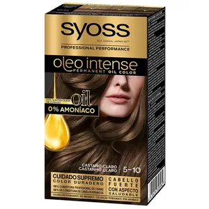 Comparateur de prix : SYOSS Coloration Sans Ammoniaque Oleo Intense 5.10 - Châtain Clair TU