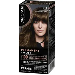 Syoss Permanent Color #4.8-Castaño Chocolate pas cher