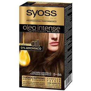 Comparateur de prix : Syoss Olio Intense Tinte Sin Amoniaco 5.86 Castaño Caramelo 50ml