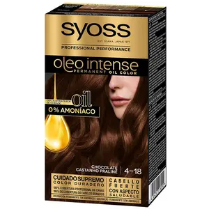 Comparateur de prix : Colorations Syoss  Oleo Intense Coloration Sans Ammoniaque 4.18-chocolat