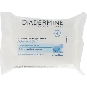 Comparateur de prix : Diadermine Lingettes Demaquillantes pour peaux normales à mixtes 25 u