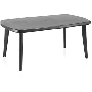 SHAF Table Extensible Atlantic 6/12 personnes couleur Anthracite pas cher