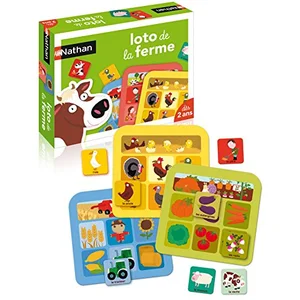 Comparateur de prix : NATHAN - Loto de La Ferme - Jeu éducatif pour enfants de 3 ans et plus