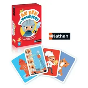 NATHAN - Au feu les Pompiers - Jeu de Cartes pas cher
