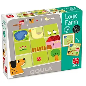 Comparateur de prix : Diset Goula puzzle Ferme logique junior en bois 40 pièces