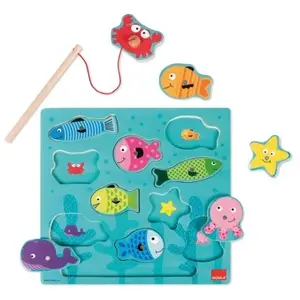 Comparateur de prix : Jumbo Puzzle encastrement en bois magnétique : La Pêche Diset