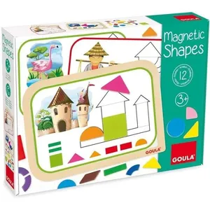Jumbo Jeu Educatif - - Coffret Formes Magnétiques - 12 Activités Avec 24 Pieces En Bois pas cher