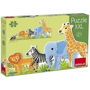 Jumbo Dujardin Puzzle XXL 16 pièces : Les animaux de la jungle pas cher